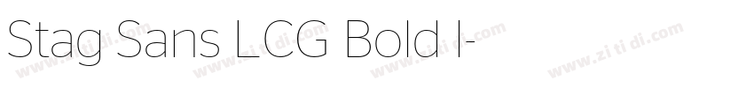 Stag Sans LCG Bold I字体转换 Stag Sans LCG Bold I字体转换